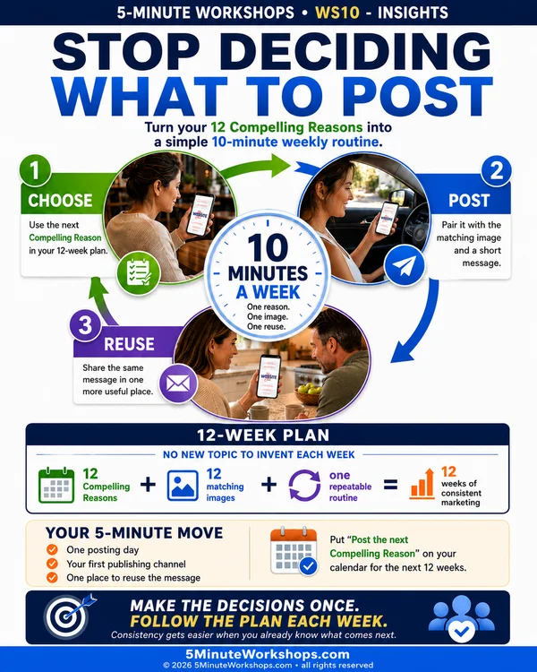 WS10 — The Simple 10-Minute Weekly Posting Plan